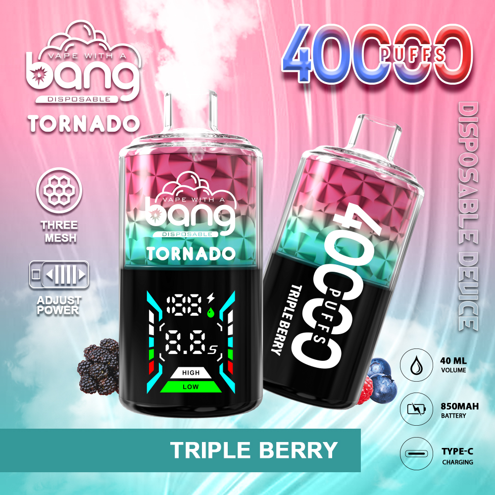 Bang Tornado 40000 40K Puffs Large Smoke LED Display Disposable Vape - Image 4