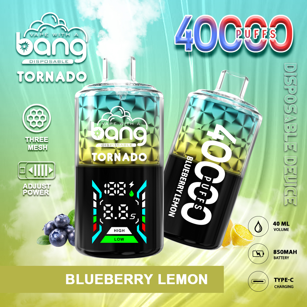 Bang Tornado 40000 40K Puffs Large Smoke LED Display Disposable Vape - Image 5