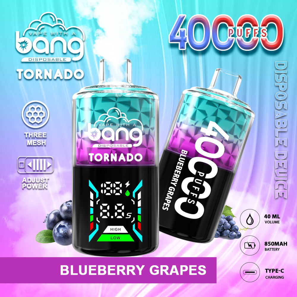 Bang Tornado 40000 40K Puffs Large Smoke LED Display Disposable Vape - Image 9