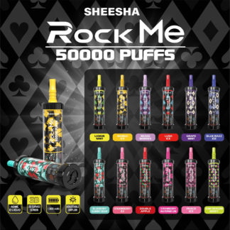 ROCKME SHEESHA 50K Puffs Latest Original LCD Display Disposable Vape Pen