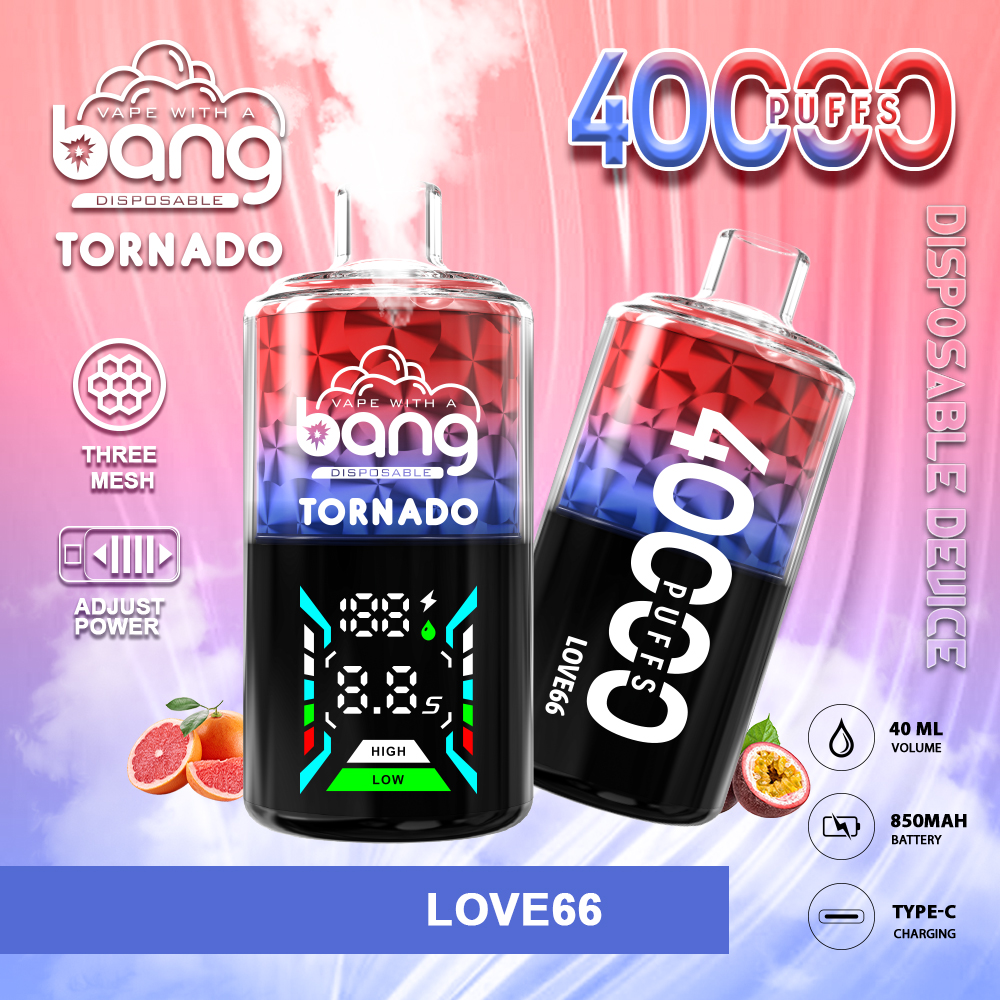 Bang Tornado 40000 40K Puffs Large Smoke LED Display Disposable Vape - Image 3