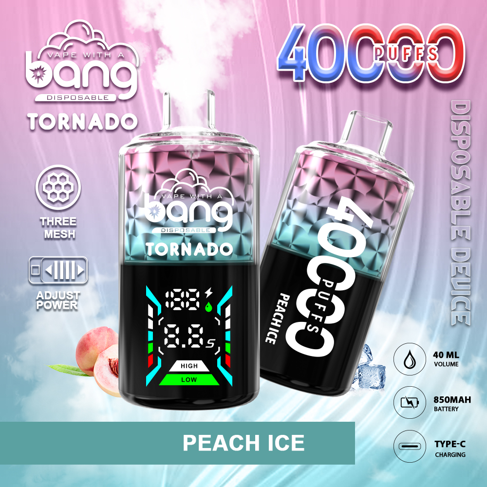 Bang Tornado 40000 40K Puffs Large Smoke LED Display Disposable Vape - Image 2